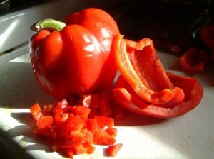 nakladaná paprika - príprava